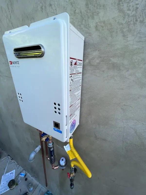 Tankless water heater installation for County Park homes